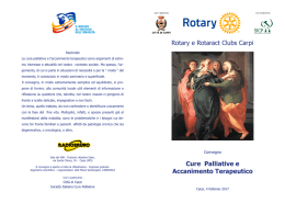 Cure Palliative e Accanimento Terapeutico Rotary e Rotaract Clubs