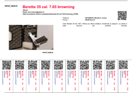 Beretta 35 cal. 7.65 browning