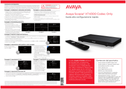 Avaya Scopia® XT4300 Codec Only