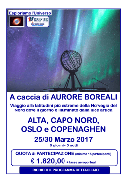Aurora Boreale MARZO 2017