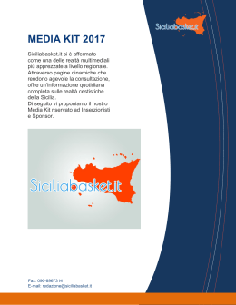 media kit 2017 - Sicilia Basket