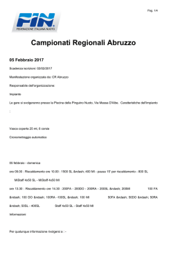 Campionati Regionali Abruzzo