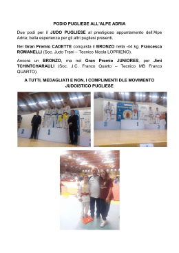 podio pugliese all`alpe adria