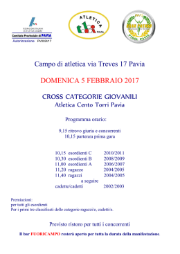 cross categorie giovanili - Pavia
