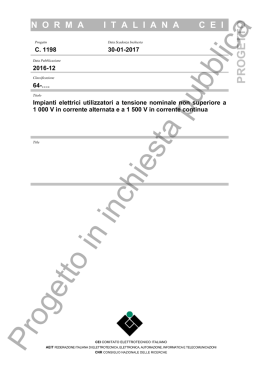Progetto C.1198 - CEI Webstore - Comitato Elettrotecnico Italiano