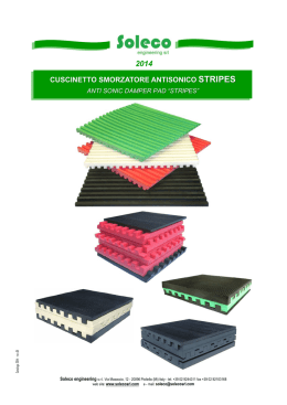 Catalogo tappetini in elastomero STRIPES