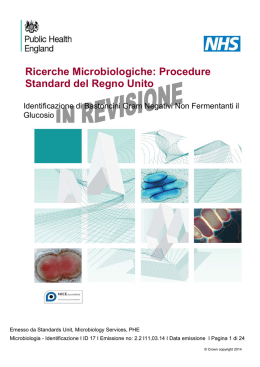 Ricerche Microbiologiche: Procedure Standard del Regno
