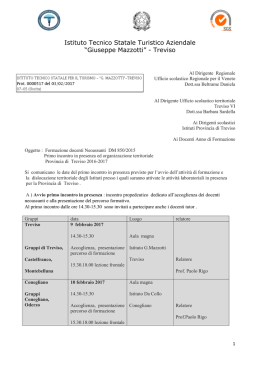 Calendario attività - Ufficio Scolastico Regionale per il Veneto