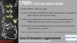 Docenti: Dott. Massimo Scolari, Prof. Pasquale Cirillo
