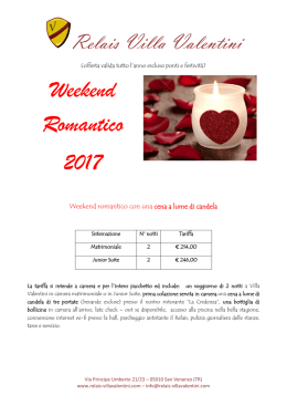 Weekend Romantico 2017