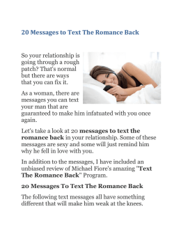 20 Messages to Text The Romance Back