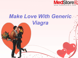 Generic Viagra - The relationship saviour