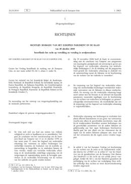 Richtlijn nr. 2010/64 - EUR-Lex