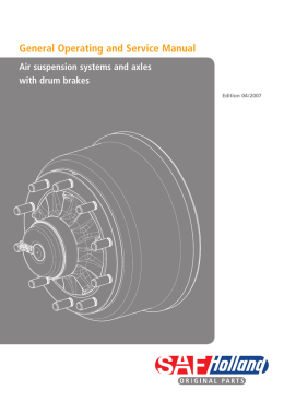 Service manual - Axles with drum brake - saf