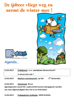 Agenda… - School Bergom