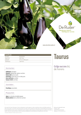 Taurus - De Ruiter Seed