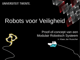 D208 Robotics and drones - Klaas Jan Russcher MSc