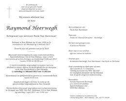 Raymond Heerwegh - Uitvaartzorg Brys