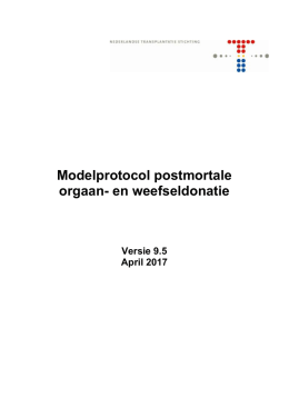 Modelprotocol postmortale orgaan
