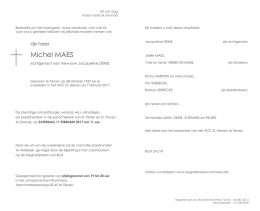 Michel MAES - Begrafenissen Rummens