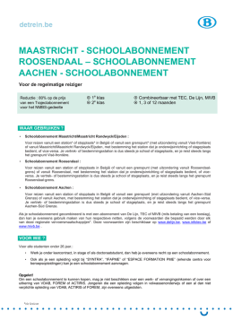 gebruiksvoorwaarden Schoolabonnement Maastricht