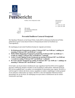 Persbericht - OPENBAAR MINISTERIE ARUBA