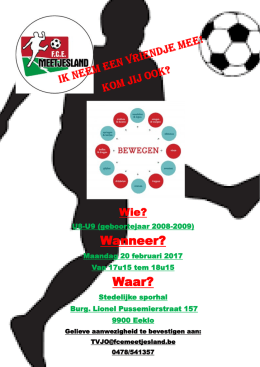 Wanneer? Waar? - F.C.E. Meetjesland