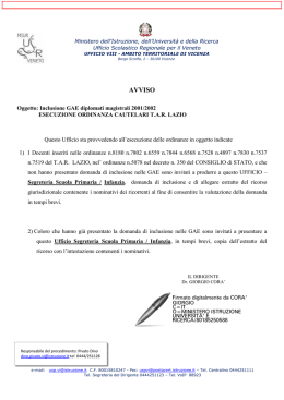 Avviso.0001008.09-02-2017 - Ufficio Scolastico Territoriale di Vicenza