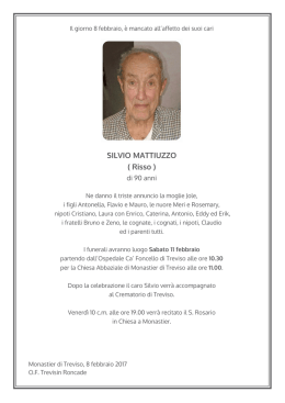 Silvio Mattiuzzo - annunci funebri
