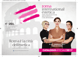 Catalogo Ufficiale 2017 - Roma International Estetica