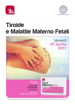 Tiroide e Malattie Materno Fetali