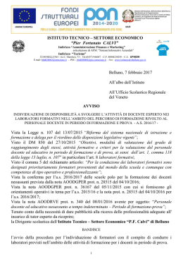 nota del 7 febbraio 2017 - Ufficio Scolastico Regionale per il Veneto
