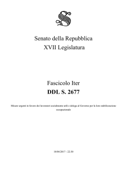 1. DDL S. 2677 - Senato della Repubblica