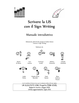 Scrivere la LIS con il Sign Writing: manuale introduttivo. (PDF