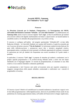 Regolamento Let`s App - Liceo Statale "Benedetto Croce