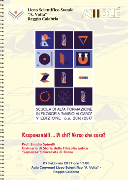 Brochure - LIceo Scientifico Alessandro Volta