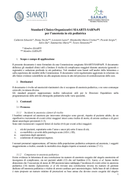 Standard Clinico-Organizzativi SIAARTI