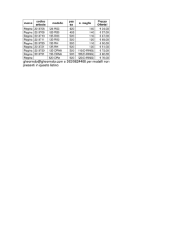 o 393/9624468 per modelli non presenti