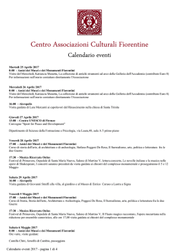 versione Pdf - Centro Associazioni Culturali Fiorentine