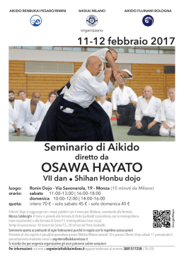 osawa hayato - Aikikai Milano