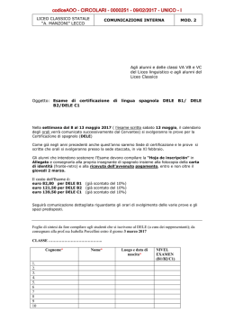 esame di certificazione di lingua spagnola dele b1 dele b2 dele c1
