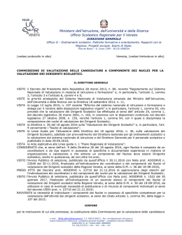 Decreto drve Commissione Valutazione Nuclei SNV del 03-02