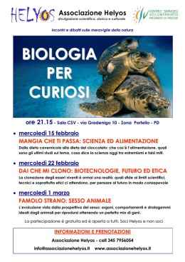 biologia per curiosi - Associazione Helyos