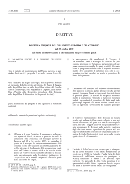 Testo della direttiva 2010/64/UE - EUR-Lex