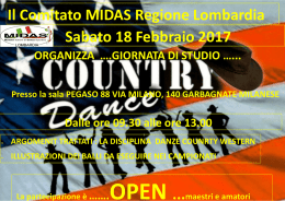 Il Comitato MIDAS Regione Lombardia Sabato 18 Febbraio 2017
