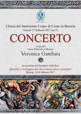 2017 febbraio concerto - Liceo Veronica Gambara