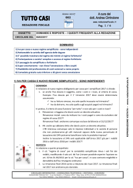 002 Pag. 1 / 6 REDAZIONE FISCALE Anno 2017 OGGETTO