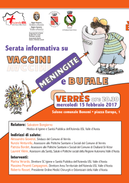 vaccini bufale vaccini - Regione autonoma Valle d`Aosta