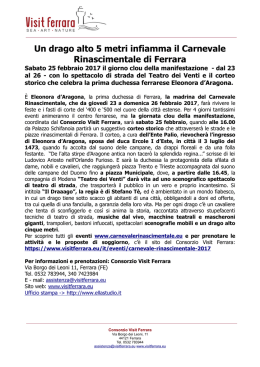 Comunicato Stampa corteo storico 25 febbraio