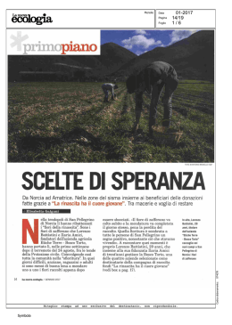 06 febbraio 2017 - Scelte di speranza
